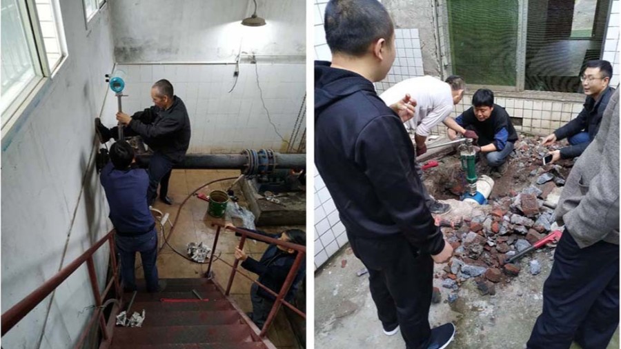 璧山区水利局插入式必一体育(中国)官方在线安装现场